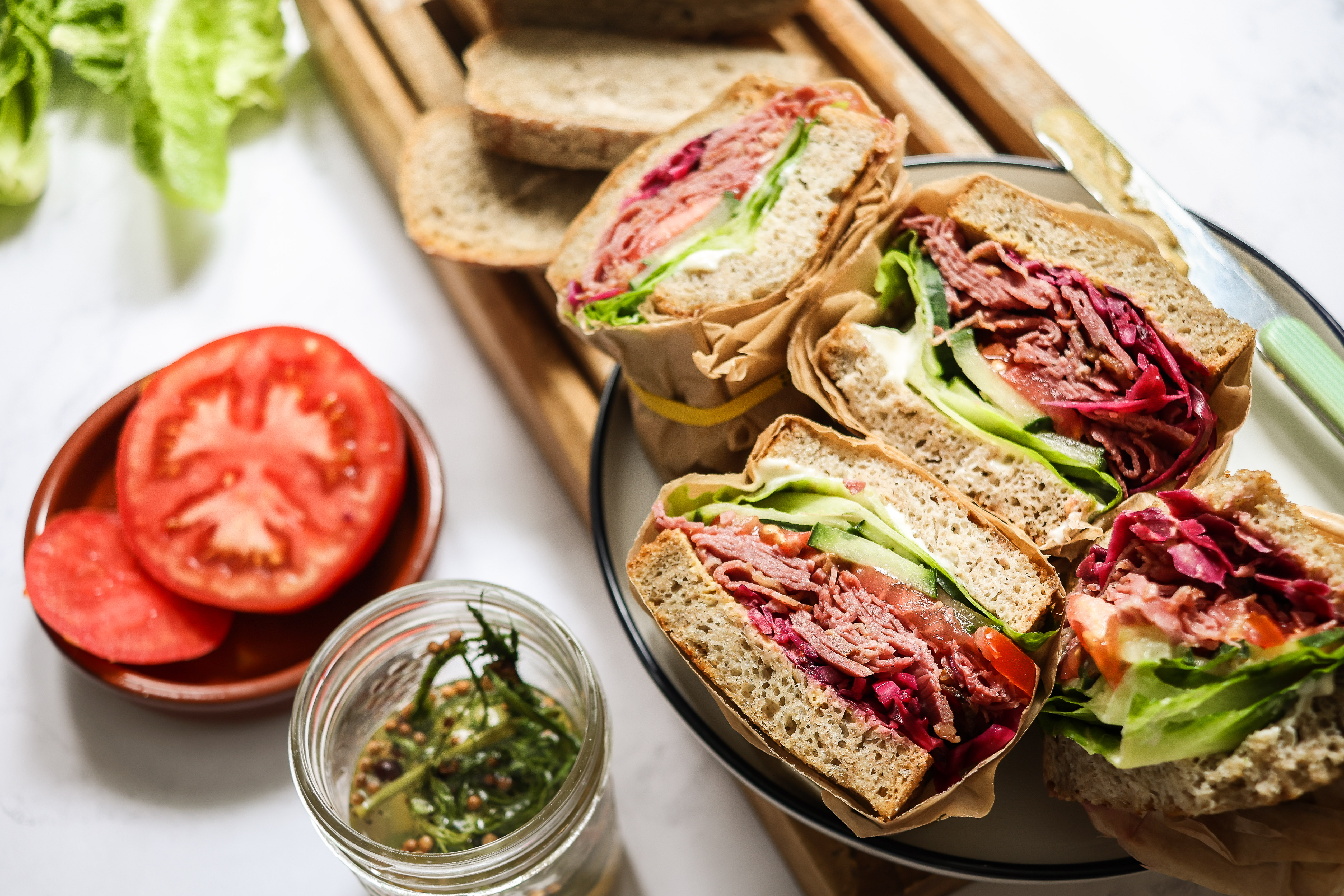 Sandwich de luxe au pain de seigle