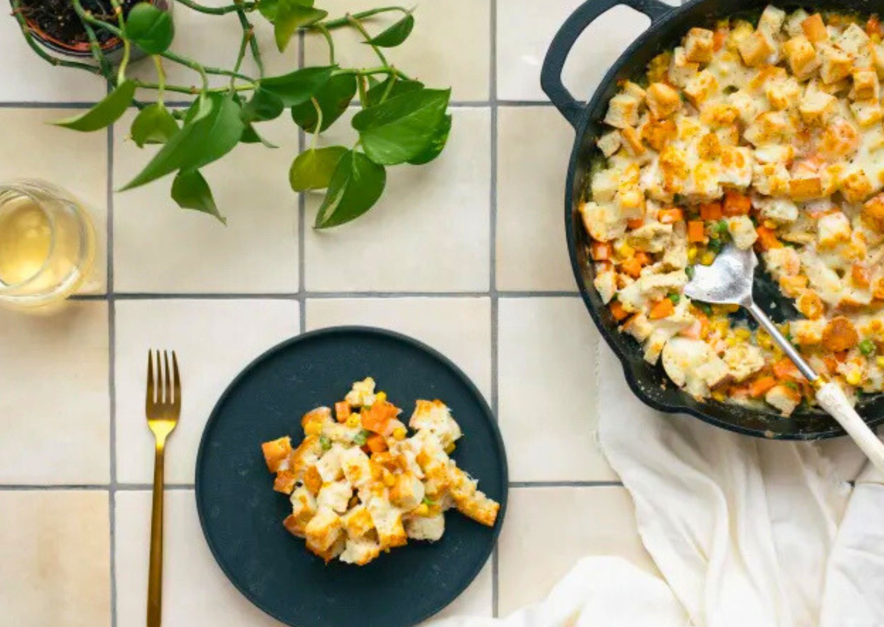 Casserole de vol-au-vent au tofu