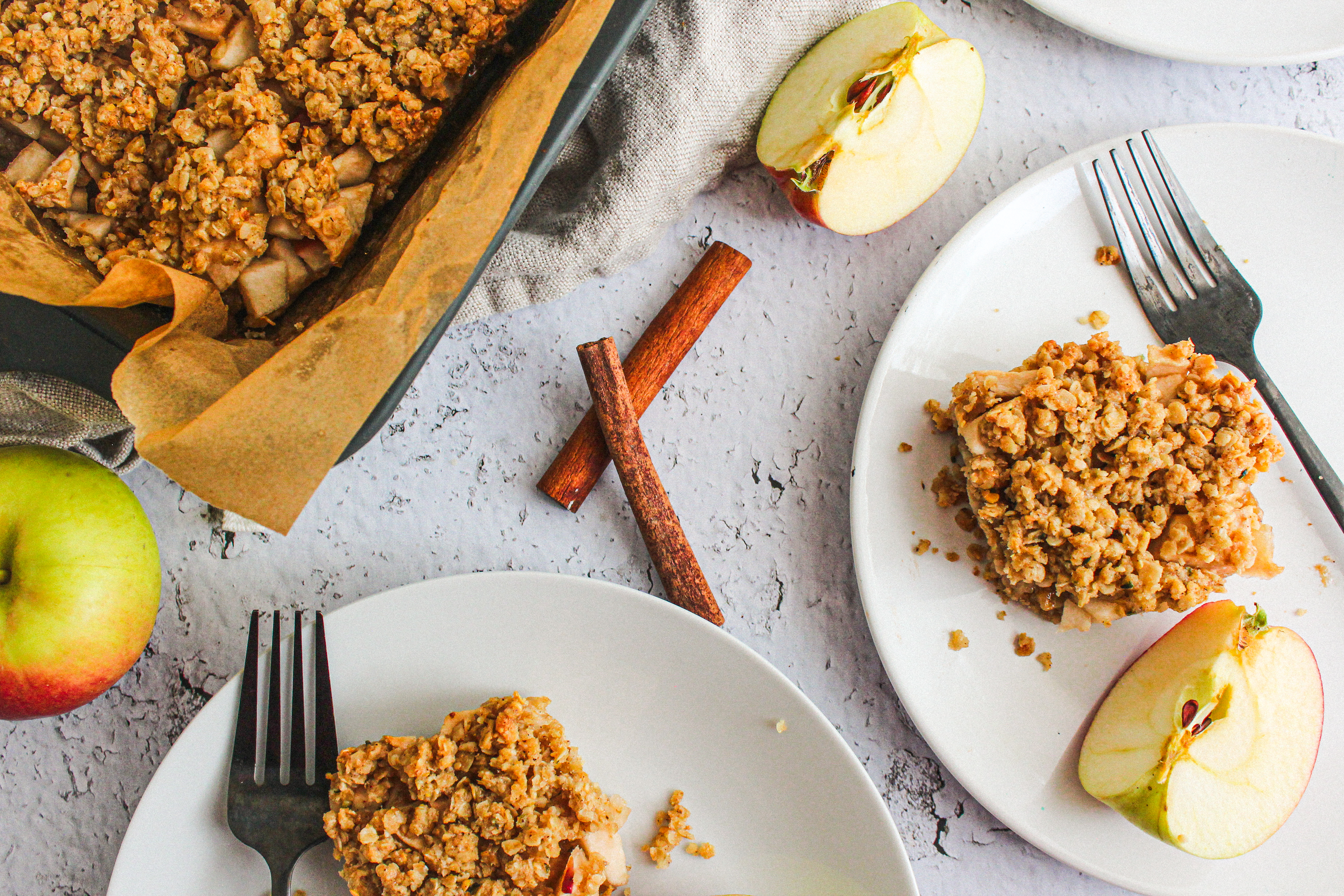 Carrés de croustade aux pommes