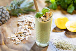 Smoothie tropical au chanvre