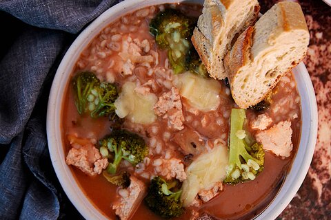 Soupe repas à l’orge façon fondue chinoise