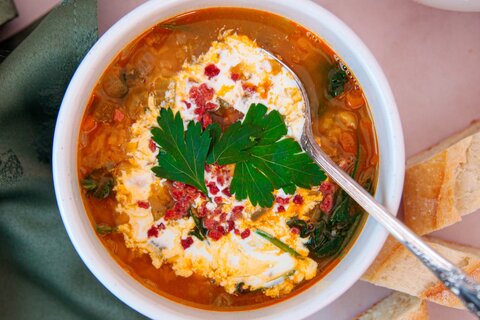 Soupe aux pois jaunes